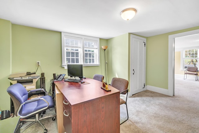 120 Huntington St, Shelton, CT 06484 - office area featuring light carpet and baseboards