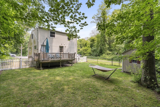188 W Main St, East Lyme, CT 06357 - rear view of property with a wooden deck and a fenced backyard