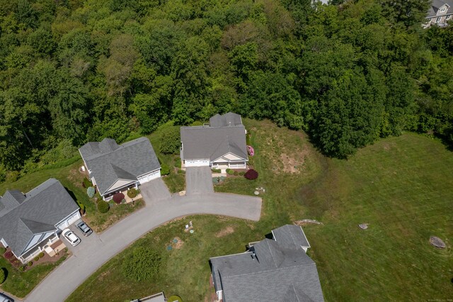 9 Benjamin Ln Unit 9, Tolland, CT 06084 - aerial view of property's location with a heavily wooded area and nearby suburban area