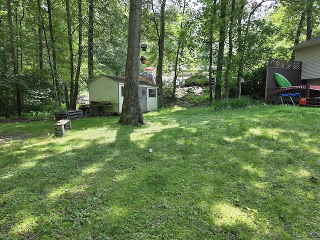 46 Richardson Hill Rd, Griswold, CT 06351 - view of green lawn featuring a shed