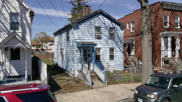 48 Greenwood St, New Haven, CT 06519 - view of front of property featuring a chimney