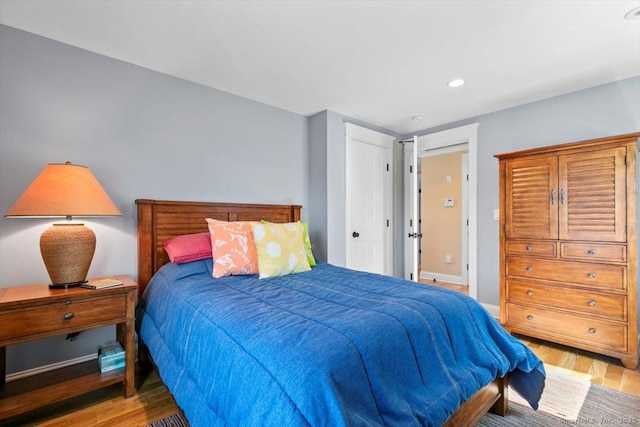 10 Point Beach Dr, Milford, CT 06460 - bedroom featuring light wood-type flooring and recessed lighting