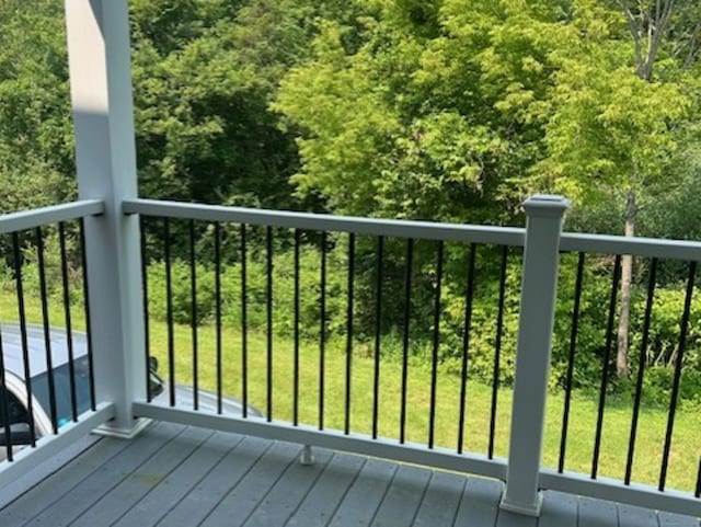 749 Long Hill Rd Unit A, Middletown, CT 06457 - balcony with a forest view