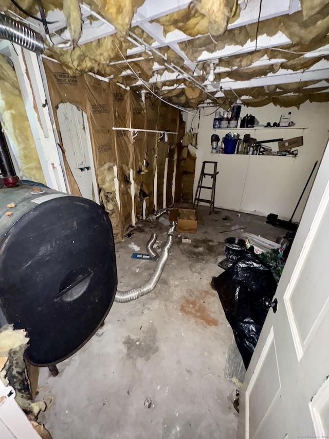 38 Makara St, Plymouth, CT 06786 - basement with heating fuel