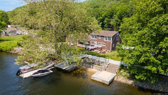 137 Roosevelt Dr, Seymour, CT 06483 - aerial view of property and surrounding area with a forest and a nearby body of water