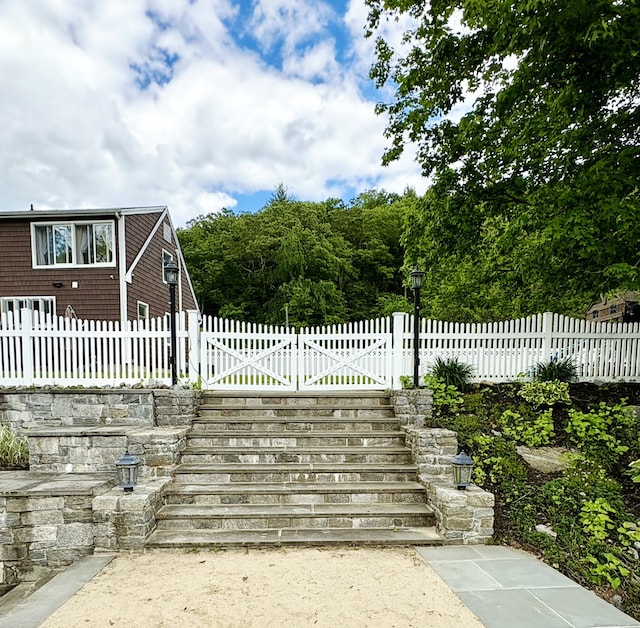137 Roosevelt Dr, Seymour, CT 06483 - gate featuring stairway