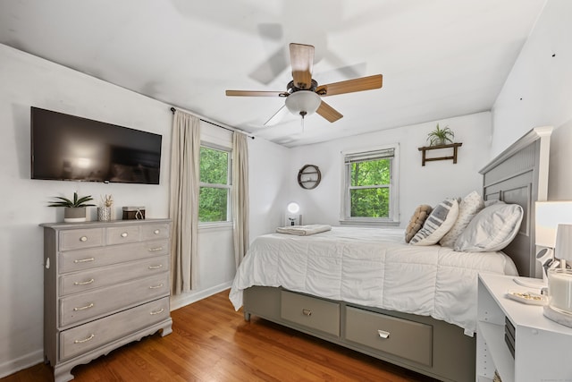 277 Tryon St, Middletown, CT 06457 - bedroom featuring multiple windows, wood finished floors, and a ceiling fan
