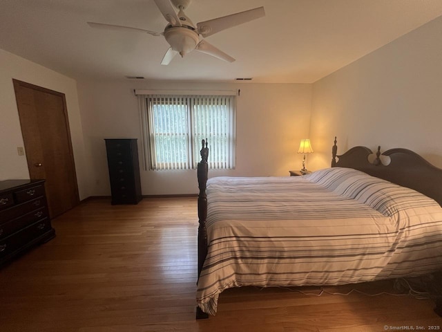 27 Rolling Ridge Rd Unit 27, Monroe, CT 06468 - bedroom with wood finished floors and a ceiling fan