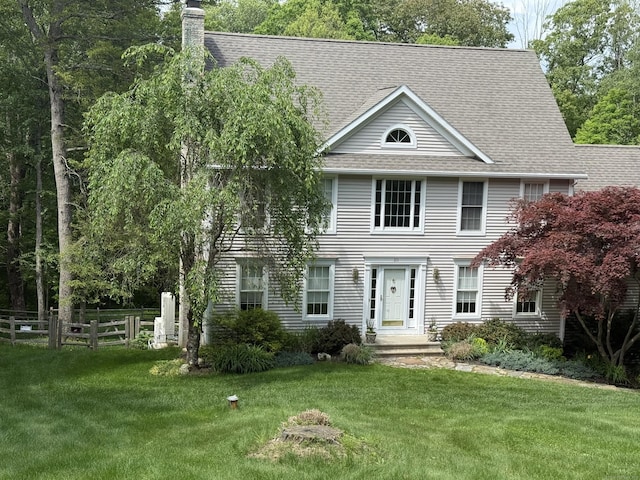 20 Summerwood Rdg, Tolland, CT 06084 - colonial inspired home with a chimney and roof with shingles