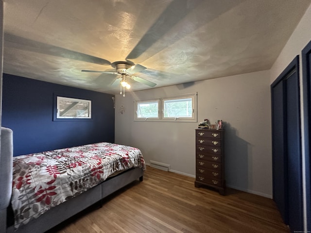 130 Judd Ave, New Britain, CT 06051 - bedroom with wood finished floors, baseboards, and a ceiling fan