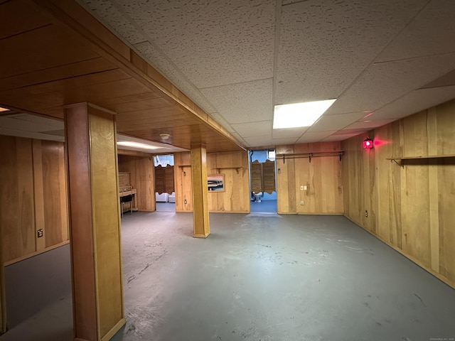 130 Judd Ave, New Britain, CT 06051 - finished basement featuring wooden walls