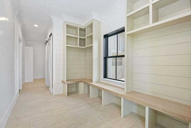 52 Garibaldi Ln, New Canaan, CT 06840 - mudroom with recessed lighting and baseboards
