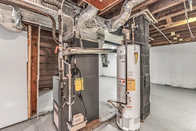 226 Quinn St, Naugatuck, CT 06770 - utility room with gas water heater