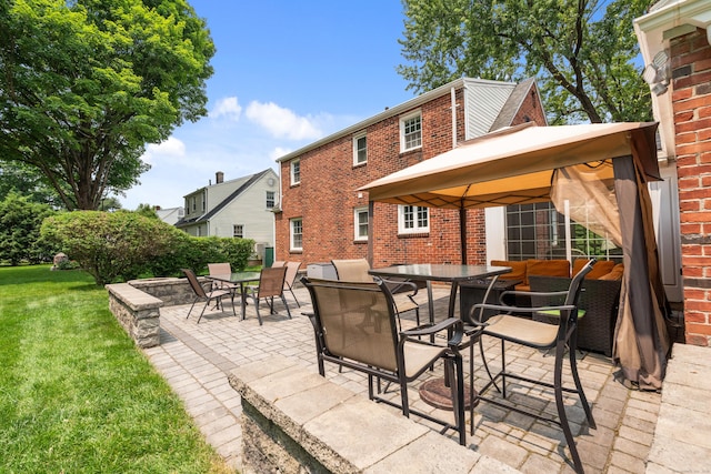 43 Superior Ave, Newington, CT 06111 - view of patio with outdoor dining space and a gazebo
