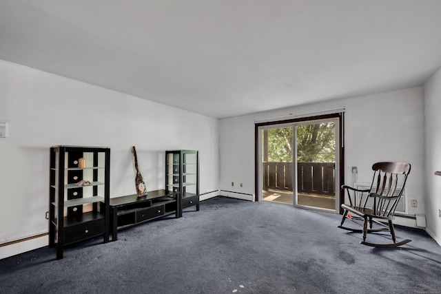 87 Clinic Dr Unit 3A, New Britain, CT 06051 - living area featuring carpet floors and baseboard heating