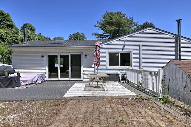 50 Sea Hill Rd, North Branford, CT 06471 - rear view of property featuring a deck