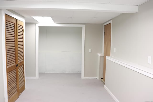 197 New Rd, Tolland, CT 06084 - hallway with concrete floors and baseboards