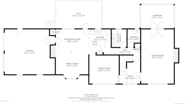 43 Hall Rd, Easton, CT 06612 - view of floor plan / room layout