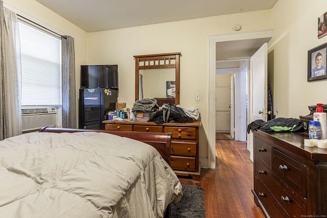 3800 Main St, Stratford, CT 06614 - bedroom featuring dark wood-style flooring and cooling unit