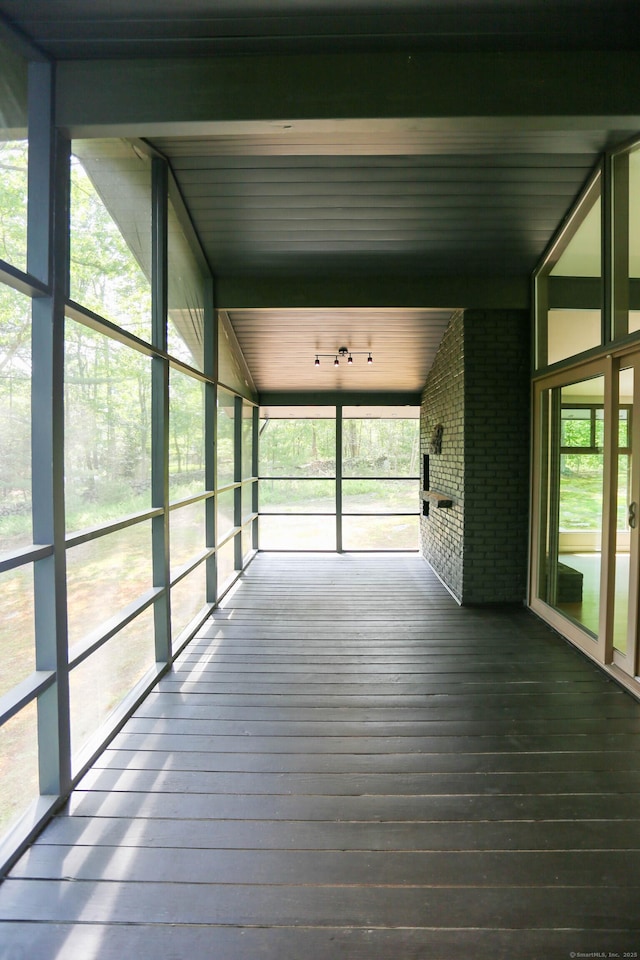 7 Hillcrest Ln, Weston, CT 06883 - view of unfurnished sunroom