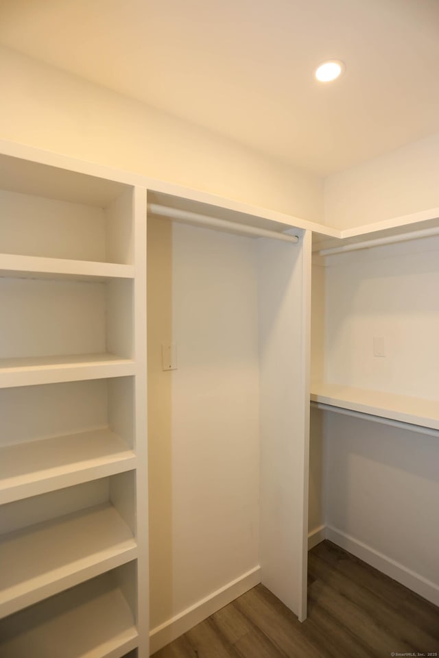 7 Hillcrest Ln, Weston, CT 06883 - spacious closet with dark wood finished floors