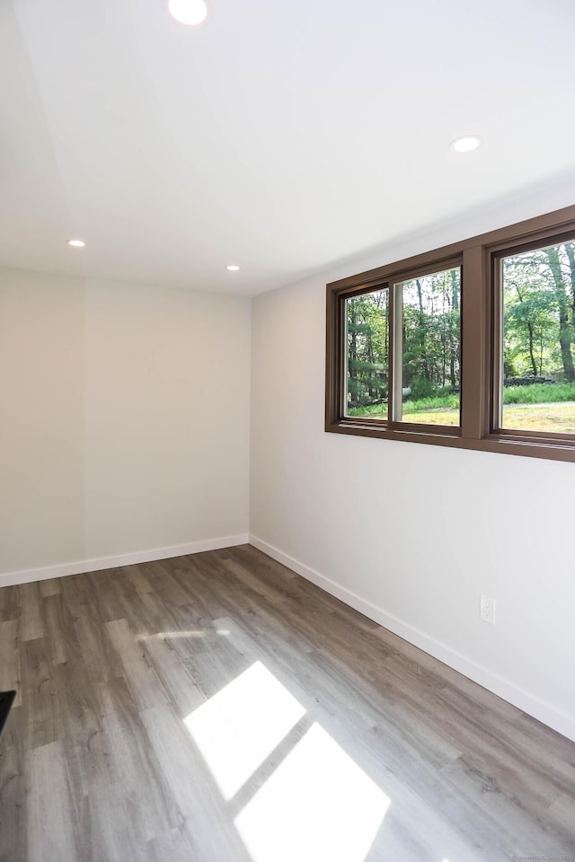 7 Hillcrest Ln, Weston, CT 06883 - unfurnished room featuring wood finished floors and recessed lighting