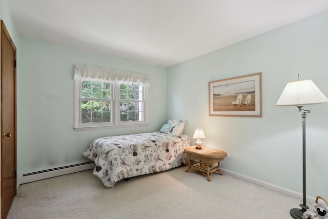 26 Wayfaring Rd, Norwalk, CT 06851 - carpeted bedroom with a baseboard heating unit and baseboards