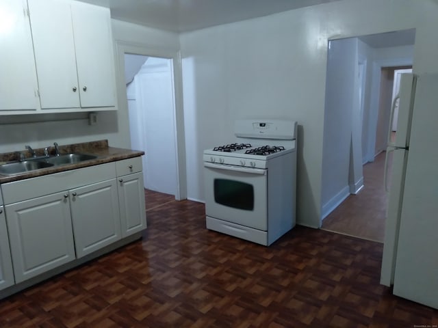 50 Beacon St, Waterbury, CT 06704 - kitchen featuring white appliances and white cabinetry