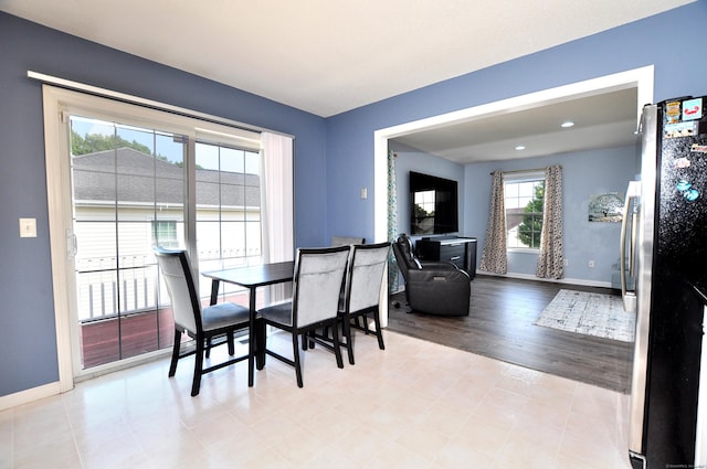61 Windy Hill Ln Unit 61, Rocky Hill, CT 06067 - dining area with baseboards and light wood-style floors