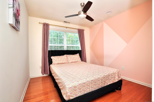 61 Windy Hill Ln Unit 61, Rocky Hill, CT 06067 - bedroom featuring light wood-style flooring, baseboards, and a ceiling fan