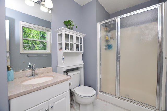 61 Windy Hill Ln Unit 61, Rocky Hill, CT 06067 - bathroom featuring vanity, toilet, and a stall shower