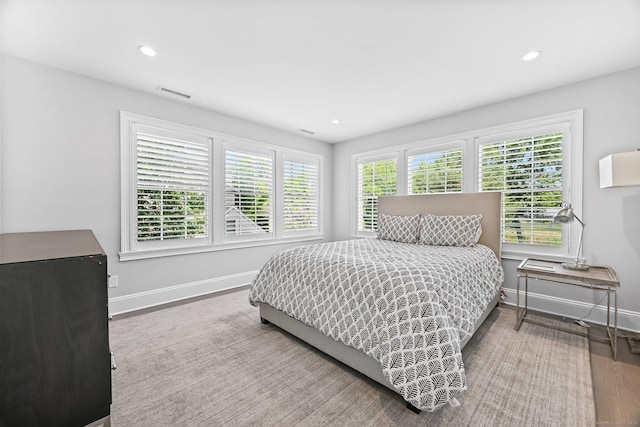 868 S Pine Creek Rd, Fairfield, CT 06824 - bedroom featuring baseboards, wood finished floors, and recessed lighting
