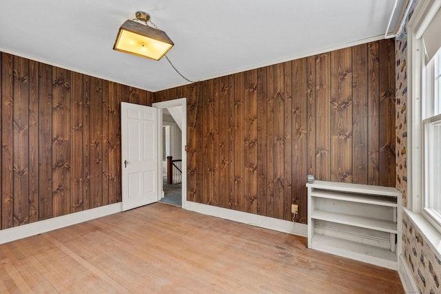 28 Wardwell Rd, West Hartford, CT 06107 - unfurnished room with wood finished floors and wood walls