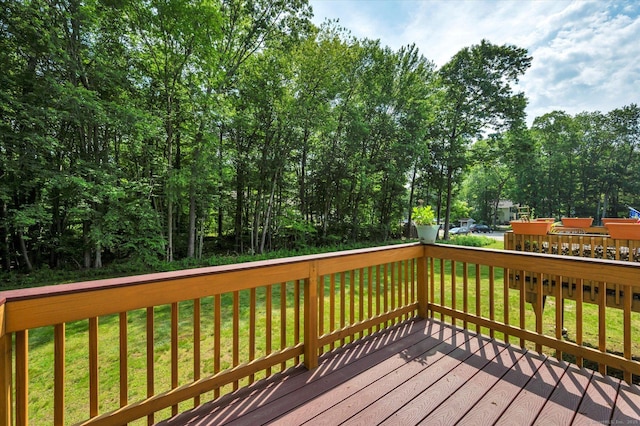 745 Merrow Rd Apt 157, Coventry, CT 06238 - wooden terrace with a yard