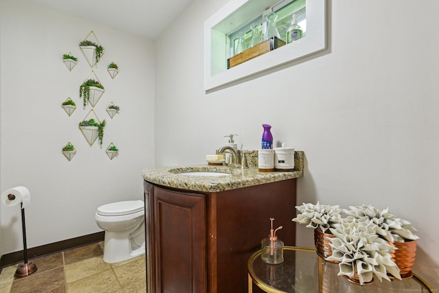 958 Essex Rd, Westbrook, CT 06498 - bathroom with vanity and stone finish floors