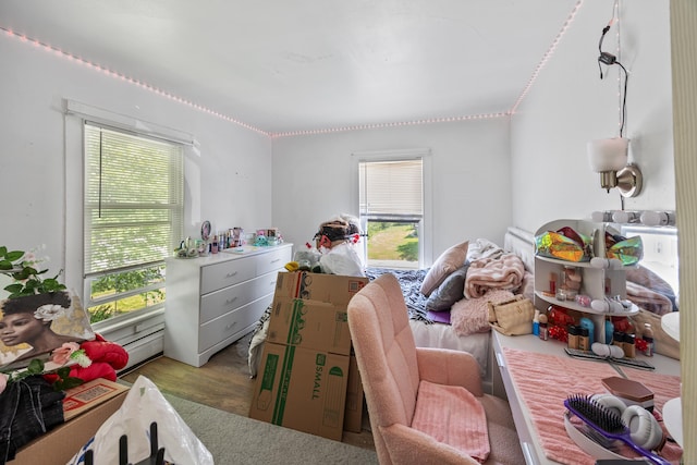 60 Albert St, Torrington, CT 06790 - bedroom with multiple windows, light wood-type flooring, and baseboard heating