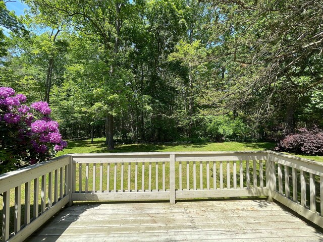 8 Highpoint Ct Unit 8, Woodbury, CT 06798 - wooden deck with a lawn