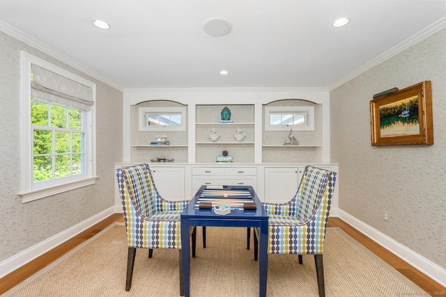 3 Bittersweet Trl, Norwalk, CT 06853 - dining area featuring ornamental molding, wood finished floors, baseboards, and recessed lighting