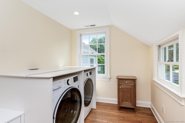 3 Bittersweet Trl, Norwalk, CT 06853 - washroom featuring washing machine and clothes dryer, light wood-style flooring, plenty of natural light, baseboards, and recessed lighting