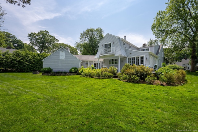 3 Bittersweet Trl, Norwalk, CT 06853 - back of house featuring a yard and a chimney