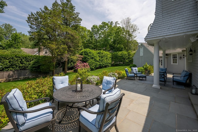 3 Bittersweet Trl, Norwalk, CT 06853 - view of patio / terrace with outdoor dining area and outdoor lounge area