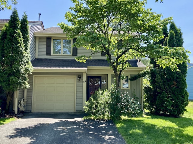 64 Copper Beech Dr Unit 64, Rocky Hill, CT 06067 - view of front of home featuring a garage, driveway, and a shingled roof