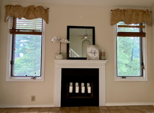64 Copper Beech Dr Unit 64, Rocky Hill, CT 06067 - detailed view of baseboards and ceiling fan
