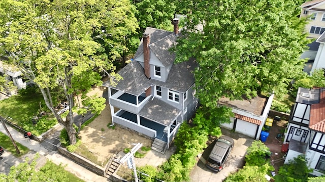 10 Fleming St, Waterbury, CT 06710 - view from above of property