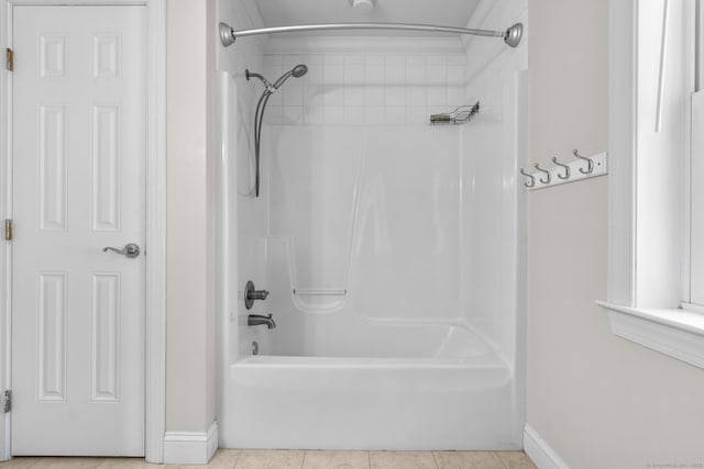 1-1/2 Colony St, Norwalk, CT 06851 - full bath with bathing tub / shower combination, baseboards, and tile patterned flooring