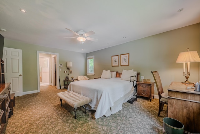 5 Stone Wall Ln, Woodbridge, CT 06525 - carpeted bedroom featuring baseboards and a ceiling fan