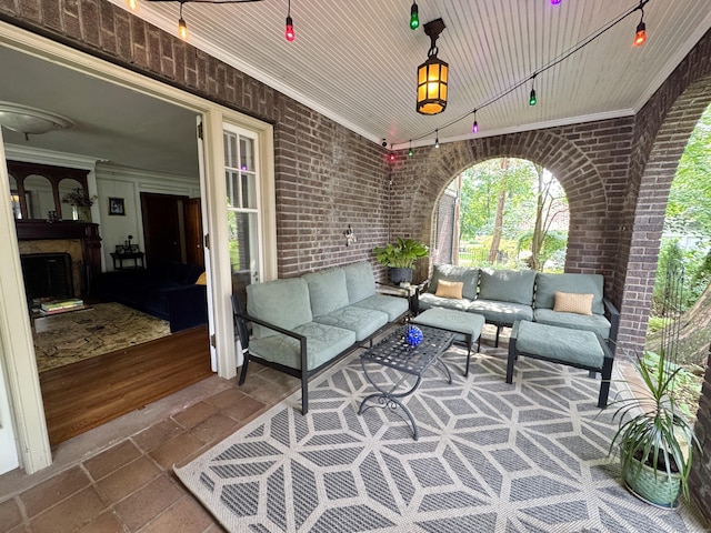 160 Kenyon St, Hartford, CT 06105 - view of patio / terrace featuring an outdoor living space