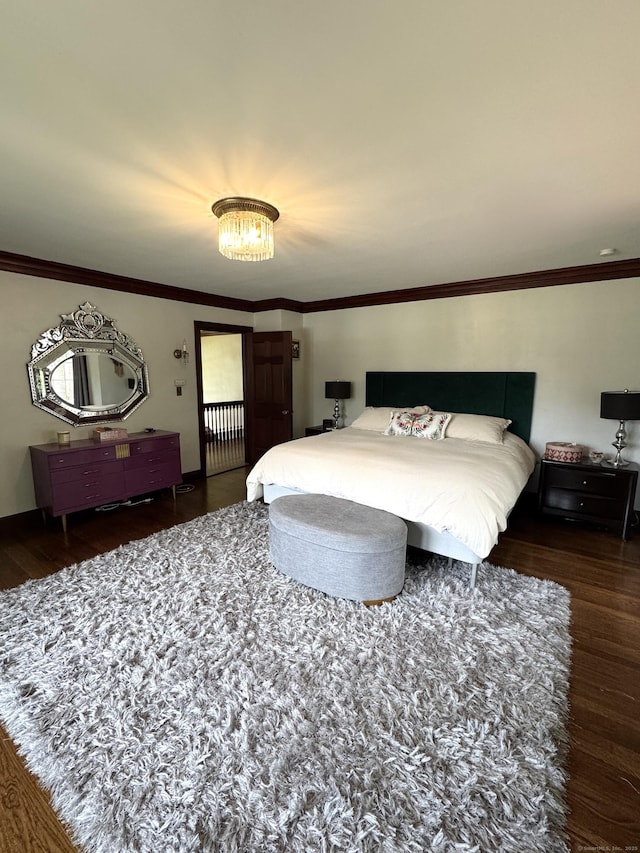 160 Kenyon St, Hartford, CT 06105 - bedroom featuring wood finished floors and crown molding