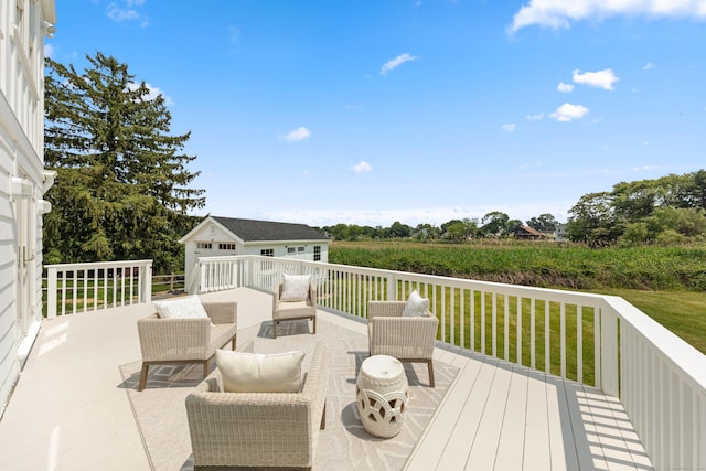 105 Blake Dr, Fairfield, CT 06824 - wooden terrace featuring an outbuilding and a lawn