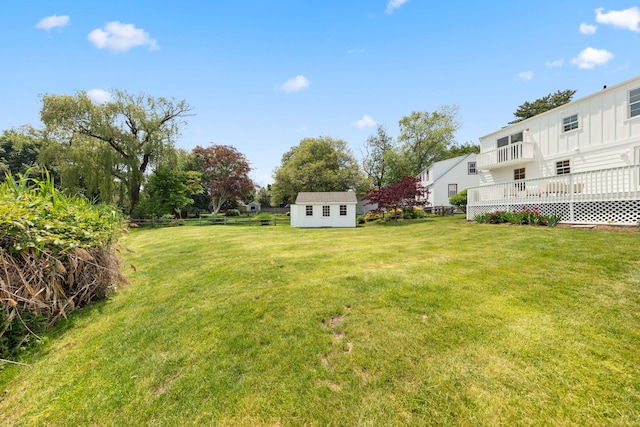 105 Blake Dr, Fairfield, CT 06824 - view of green lawn with an outdoor structure